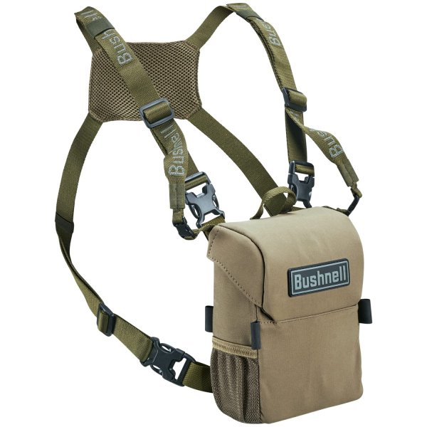 Bushnell Vault Binoculars Pack, Rugged Carrying Case for Outdoor Enthusiasts with Water-Resistant Design and Multiple Pockets, Slate Green