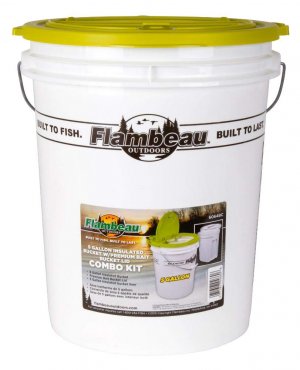 Flambeau 6064BC 5 gal Insulated Bucket with Premium Lid Bait Storage