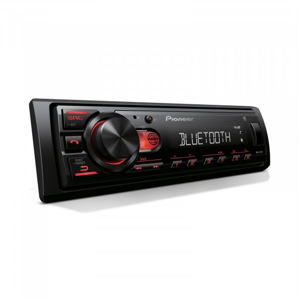 Pioneer MVH-S230BT 1-Din Digital Media Receiver – Bluetooth, USB, 50W x 4 Output, AM/FM Radio, iPhone/Android Compatible, Front/SW (Mono) Selectable RCA Output
