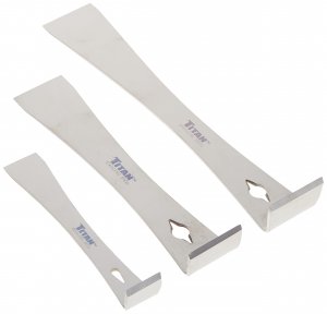Titan 17007 Tool 3 pc Stainless Steel Pry Bar/Scraper Set