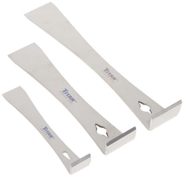 Titan 17007 Tool 3 pc Stainless Steel Pry Bar/Scraper Set