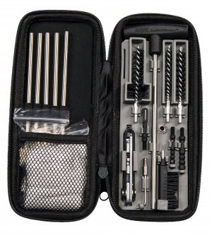 Smith & Wesson M&P Compact Rifle Cleaning Kit With Multiple Wire and Plastic Brushes for .22 and .30 Caliber Long Guns