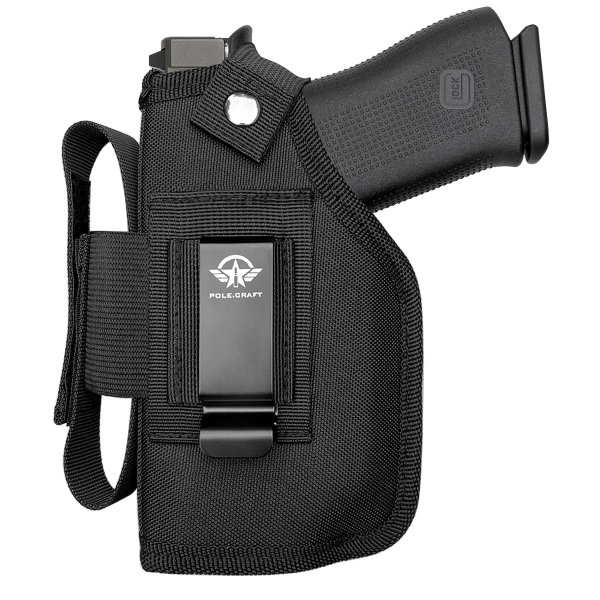 POLE.CRAFT Gun Holster with Laser Sig P365 w/TLR-6 Holster, Glock 43 w/TLR-6 Holster, IWB Holster Fit: Glock 43 / Glock 43X w/TLR6 - Sig Sauer P365 / P365 SAS TLR6 Laser Light -Right/Left