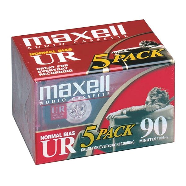 MAXELL 108562 Ur90 5Pk Cassette Tapes