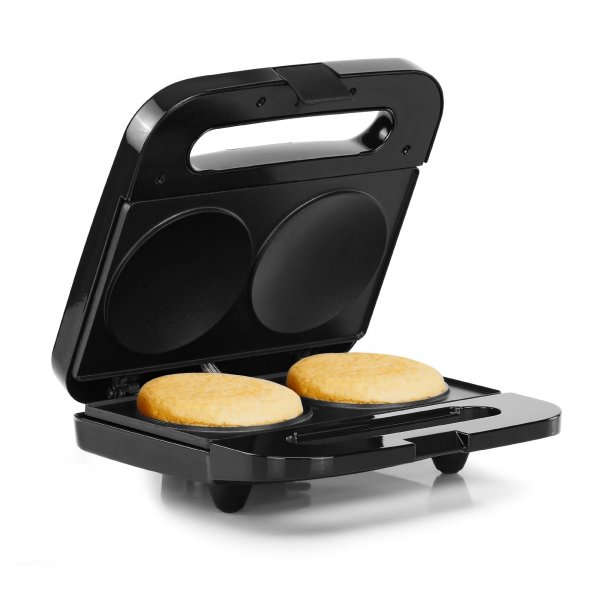 Holstein Housewares HH09125002SS 2 Section Arepa Maker Black/Stainless Steel