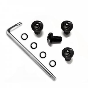 Guuun 1911 Grips Screws, 4 O Rings, T10 Torx Key, 4 Stainless Steel Screws Fancy 1911 Screws Black