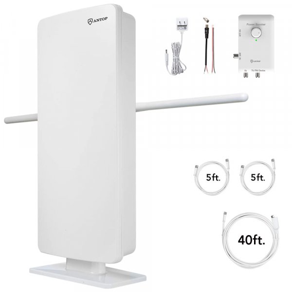 ANTOP ANTENNA INC. AT800SBS HD Smart Panel Amplified Indoor/Outdoor Antenna