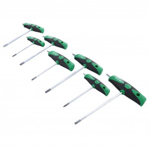 Wiha 36497 T-Handle Torx Wrench with Cushioned Grip and Side Driver, Multi-Color, 17.272 in L x 28.448 in W x 8.636 in H