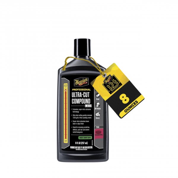 Meguiar's Professional M105 Ultra Cut Compound, 8oz
