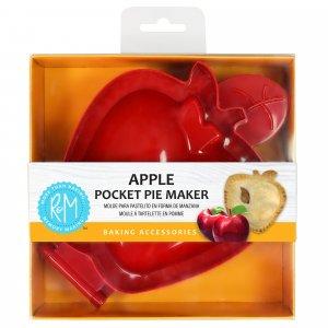 R&M Apple Pocket Pie Maker 5" - Individual Hand Pie Press for Sealing & Crimping Mini Pies