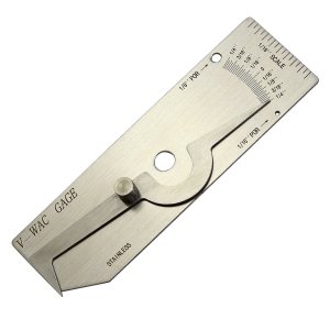 RIVERWELD V-WAC Single Weld Gage Welding Inspection Thread Gauge Checks 1/4 Inch Undercuts Pits Crown Height Porosity Pits