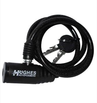 Power Watchdog Security Cable Lock, 40in Braided Steel, Theft Deterrent