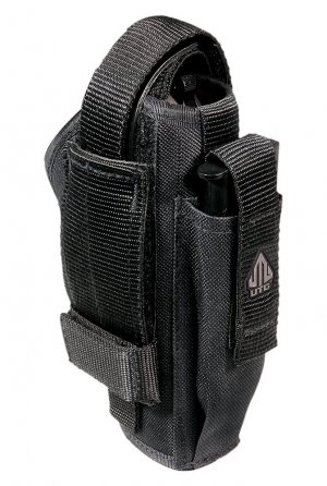 UTG PVCH288B Belt Loop Ambidextrous Holster w/Magazine Pouch fits Most Pistols