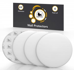 ProStoppr® Door Stoppers - Large 3.15" (4 Pack) - Strong Adhesive Backing