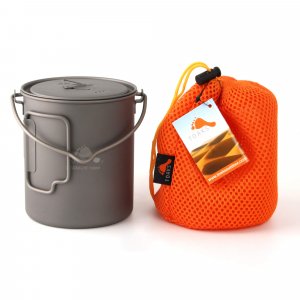 TOAKS Titanium 750ml Pot with Bail Handle for Ultralight Camping, Backpacking Cookware and Mug