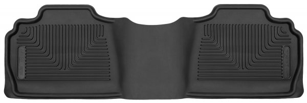 Husky Liners X-act Contour Floor Mats | Fits Various 2007-2014 Chevrolet Silverado & GMC Sierra, Suburban, Yukon, Tahoe, Cadillac Escalade (See Description) | 2nd Row, 1-pc Black - 53201