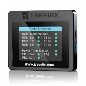 Treedix USB Cable Tester 2.4" Screen for eMarker PD3.0/3.1 Resistor