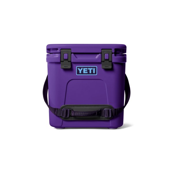 YETI Roadie 24 2.0 Hard Cooler with DoubleDuty Shoulder Strap and Drain Plug, Pace Purple/Blue