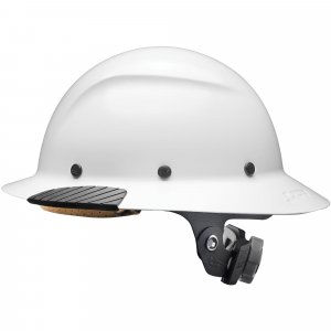 Lift Safety HDF15WG Dax Fiber Resin Full Brim Gloss White