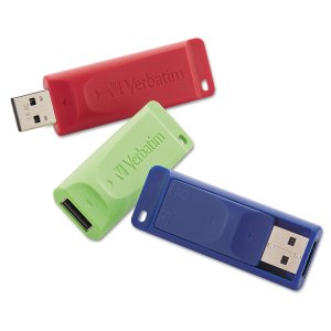 Verbatim 97002 4GB Store 'n' Go USB Flash Drives, 3 pk