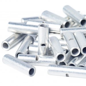 16,14 AWG/Gauge Non/Un Insulated Butt Connector Bare Crimp Splice