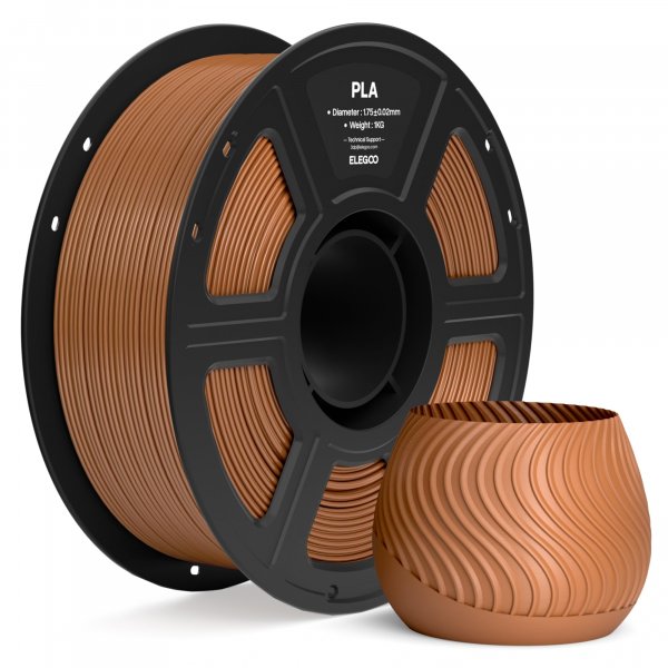 ELEGOO PLA 3D Printer Filament 1.75mm Brown 1KG