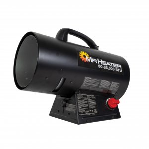 Mr Heater F271380 50K - 85K BTU Forced Air Propane Heater with QBT