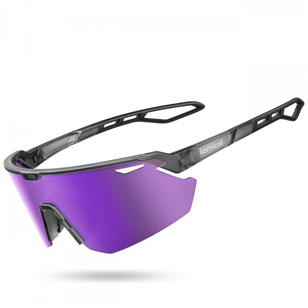 Lamicall Polarized Sports Sunglasses for Men Women, 24g Ultralight