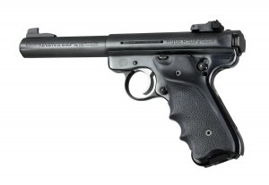 Hogue 82060 Ruger Mk Ii  Mk Iii Rubber Grip W Right H Thumb Rest Black