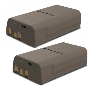 Stealth CAM FieldMax MAX-PAK Rechargeable 12-Volt/5000 mAh Lithium Battery Cartridge, Compatible w/Stealth Cam Hunting Cellular Trail Cameras, USB Charging Cable Included, 2-Pack