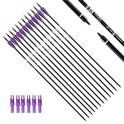TIGER ARCHERY 30" Carbon Arrows for Compound Recurve Bow Hunting Target