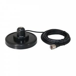 Tram 240B CB 5" Magnet Mount Antenna, Steel Housing w/Boot, 17ft Coax Cable