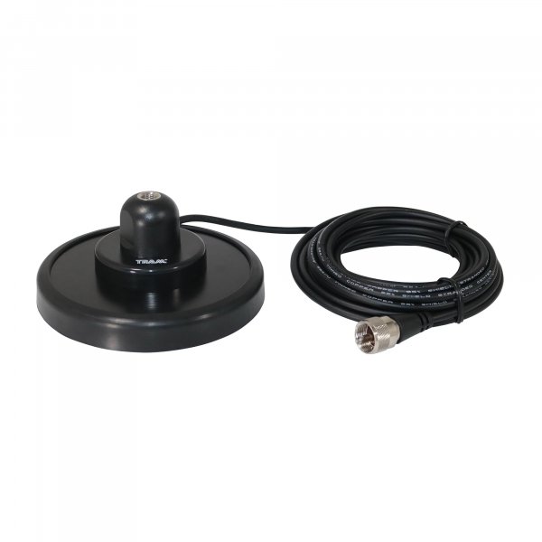 Tram 240B CB 5" Magnet Mount Antenna, Steel Housing w/Boot, 17ft Coax Cable