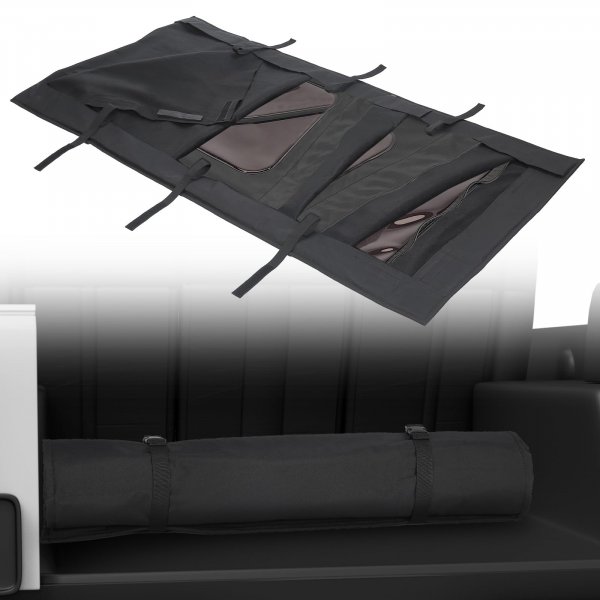 JOYTUTUS Soft Top Window Storage Bag Compatible with Wrangler TJ JL, Soft Top Window Storage Bag Roll for Wrangler Accessories 1976-2006 CJ YJ TJ & 2018-2026 JL Waterproof and Wear-Resistant