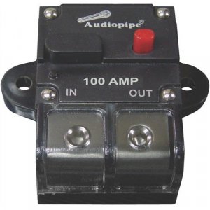Audiopipe CB100AP 100Amp Manually Resettable Circuit Breaker