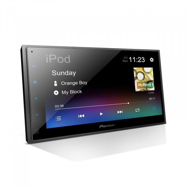Pioneer DMH-130BT 6.8" Capacitive Touchscreen Double Din Car Stereo