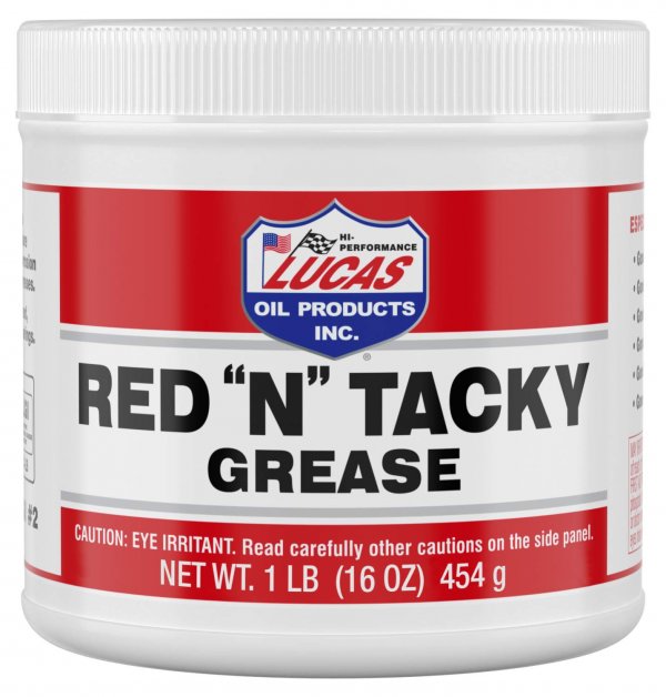 Lucas Oil 10574 Red N Tacky Grease 1Lb Tub