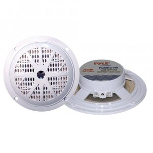 Pyle PLMR51W 5.25"100 Watt 2 Way Marine Boat Speaker pair White