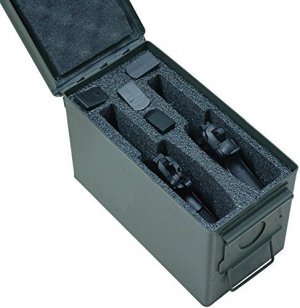 Case Club 2 Pistol Holder .50 Cal Ammo Can Foam (Pre-Cut, Closed Cell, Military Grade Foam)