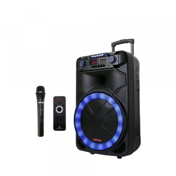 Maxpower MPD15EQ Single 15" Woofer w/ Rechargeable battery front Equalizer