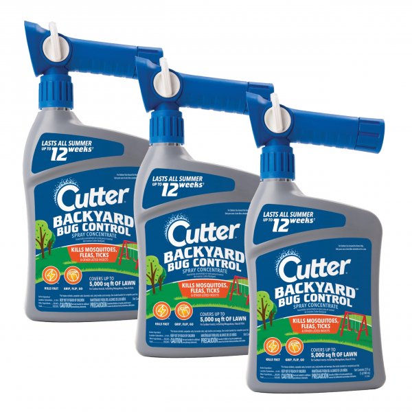 Cutter Backyard Bug Control Spray Concentrate 32 Oz, 3 Pack