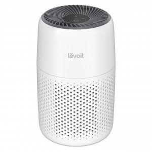 LEVOIT Air Purifiers for Bedroom Home Dorm, AHAM VERIFIDE, 3-in-1 Filter Cleaner With Aroma Pad, Filters Smoke, Allergens, Pet Dander, Odor, Dust, Office, Desktop, Core Mini-P, White