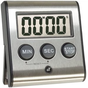 Elegant Digital Kitchen Timer Stainless Steel - Loud Alarm - Model eT-23