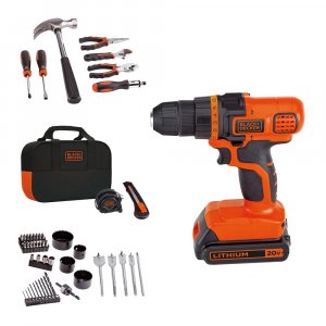 BLACK+DECKER LDX120PK 68Pc 20V Drill Kit