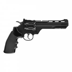 Crosman Vigilante CO2 .177-Caliber Pellet and BB Revolver - 10-Shot Pellet Clip, 6-Shot BB Clip - 465 FPS - Black