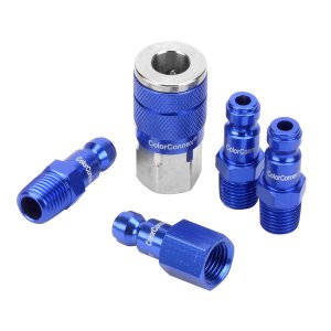 Colorconnex A72456C 5 Piece Coupler & Plug Kit (Blue)