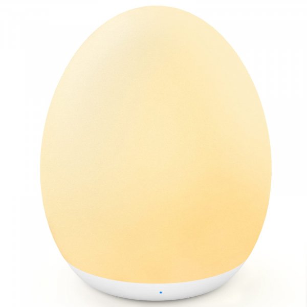 MediAcous Night Light for Kids, Baby Egg Light for Nursery, 7 Colors Changing & Stepless Dimming, Soft Silicone Touch Night Lamp with 1 Hour Timer, Rechargeable Nursery Night for Breastfeeding