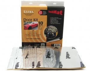 HushMat 10201 Ultra Door Kit Silver-ten 12"x12" Sheets (10 sq. ft.)