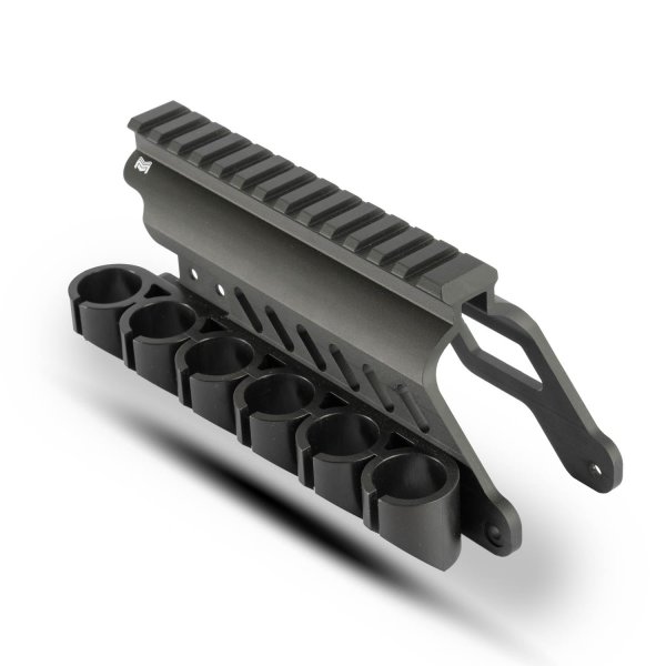 Monstrum Side Saddle Shotgun Shell Holder V2 | Compatible with Mossberg 590/Shockwave Series Shotguns