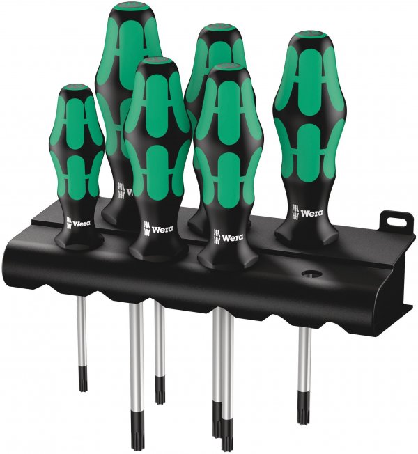 Wera 05028062001 TORX Screwdriver Set with Rack (6-Piece Set)
